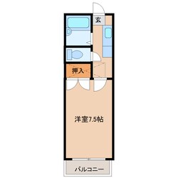 メゾン駅東の物件間取画像